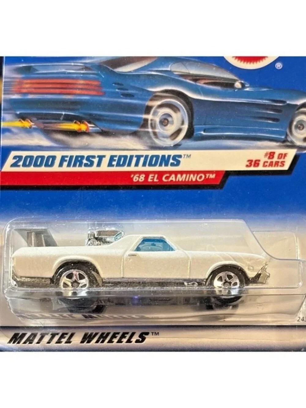 Vintage Die Cast Hot Wheels 2000 First Editions Chevrolet 68 El Camino Car 8/36
